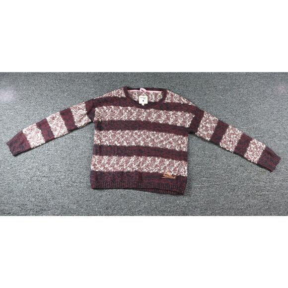 Triple Five Soul Womens Large Striped Sweater Knit Grunge Vintage - Picture 1 of 6